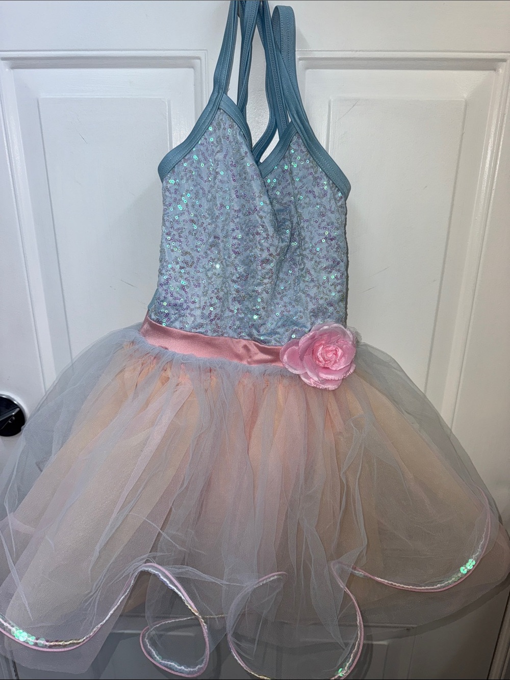 Sparkle Sequin Tutu Dress - WEISSMAN Blue and Pink Kids Costume